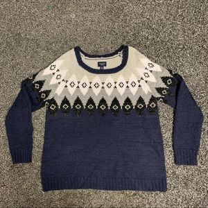 American Eagle Outfitters sweater size L geometric knit sweater
